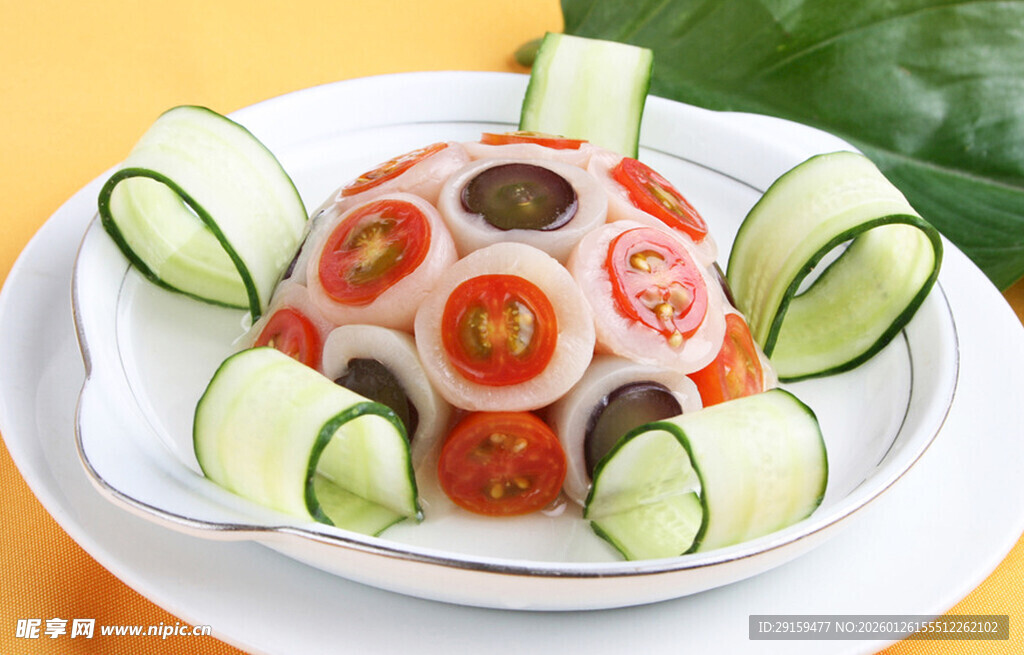 黄瓜番茄创意拼盘