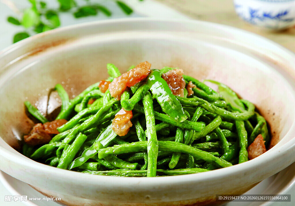 砂锅豆角美味诱人