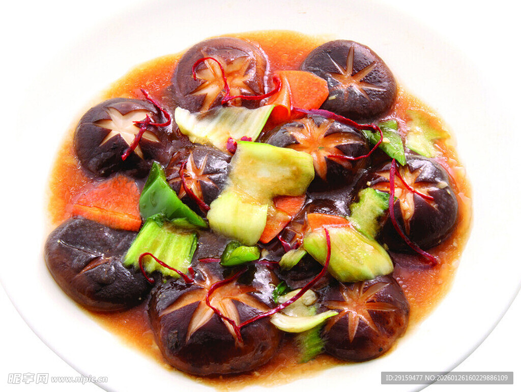 香菇酿菜摆盘精致诱人