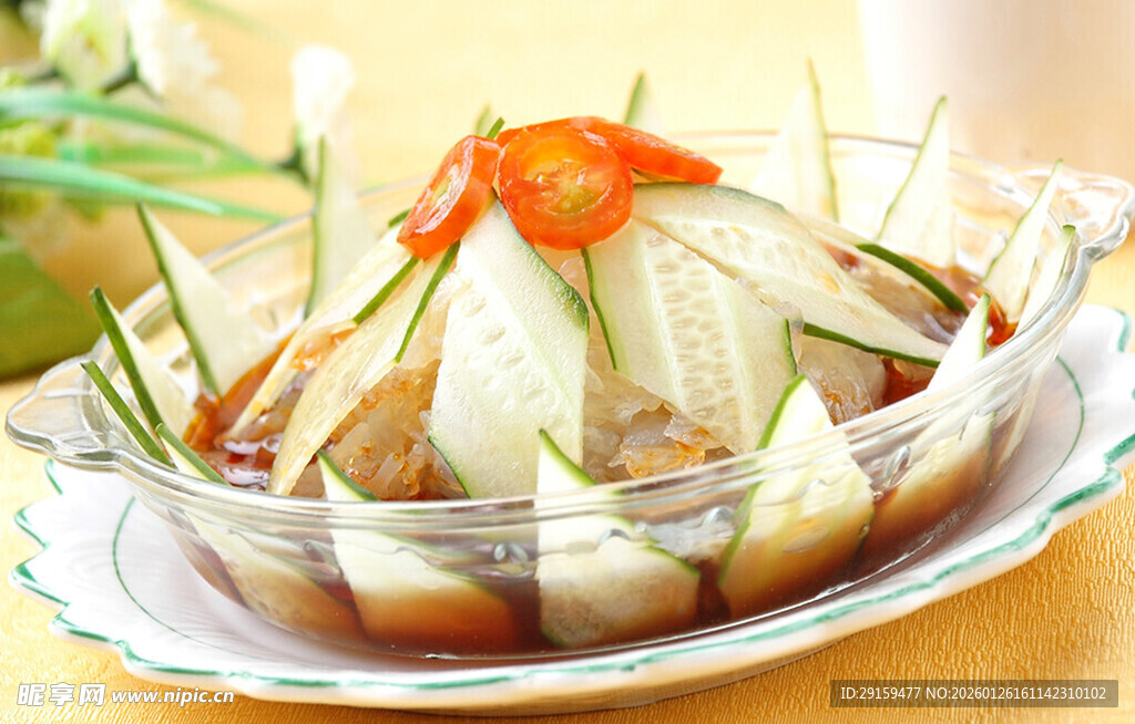 凉拌白菜摆盘精致