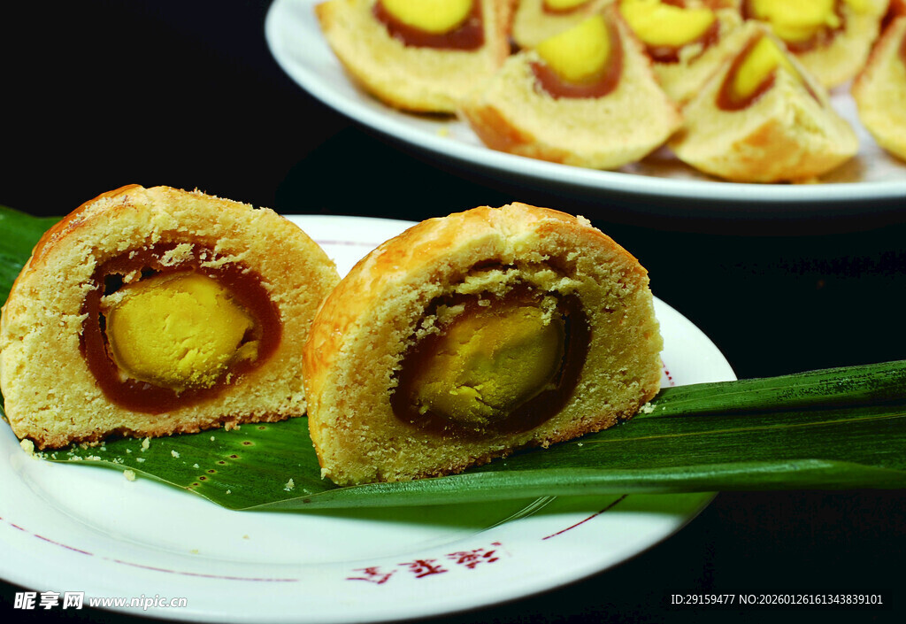 美味夹心糕点展示