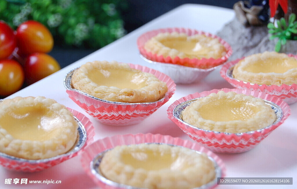 美味纸杯蛋挞诱人呈现