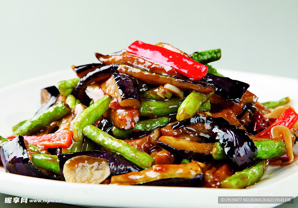 美味青椒炒茄子