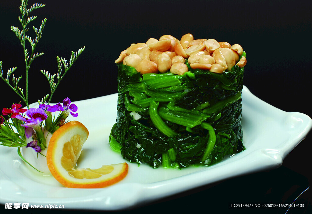 海苔包裹虾仁美食摆盘