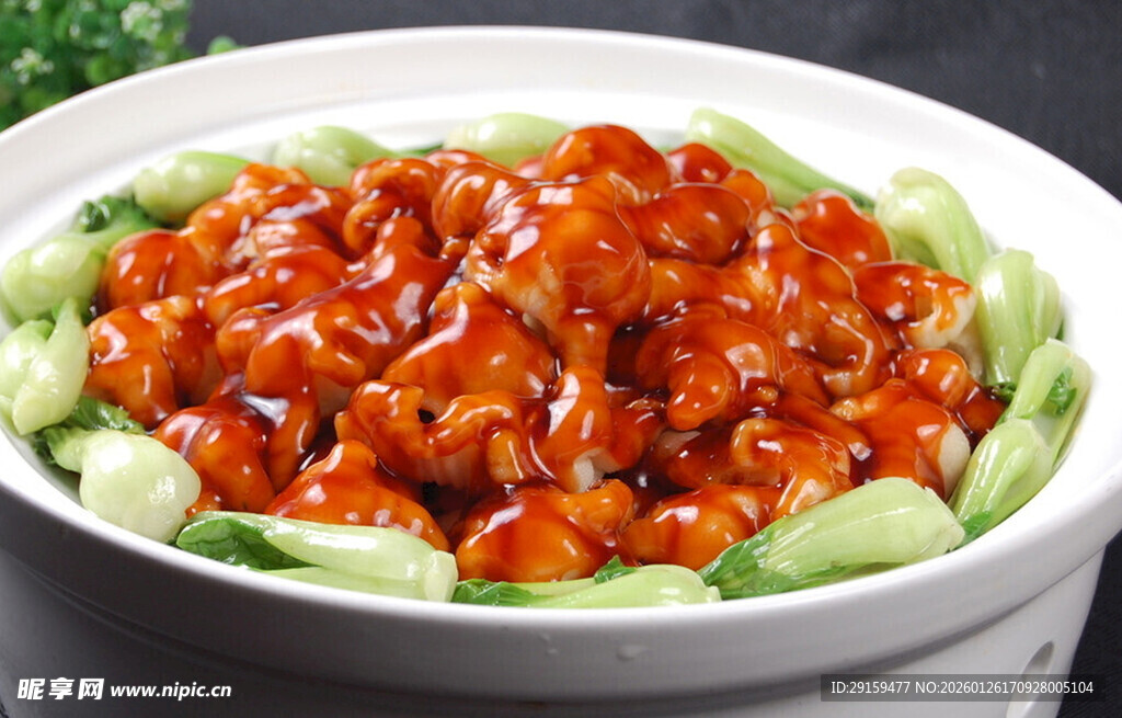 红烧茄子配青菜