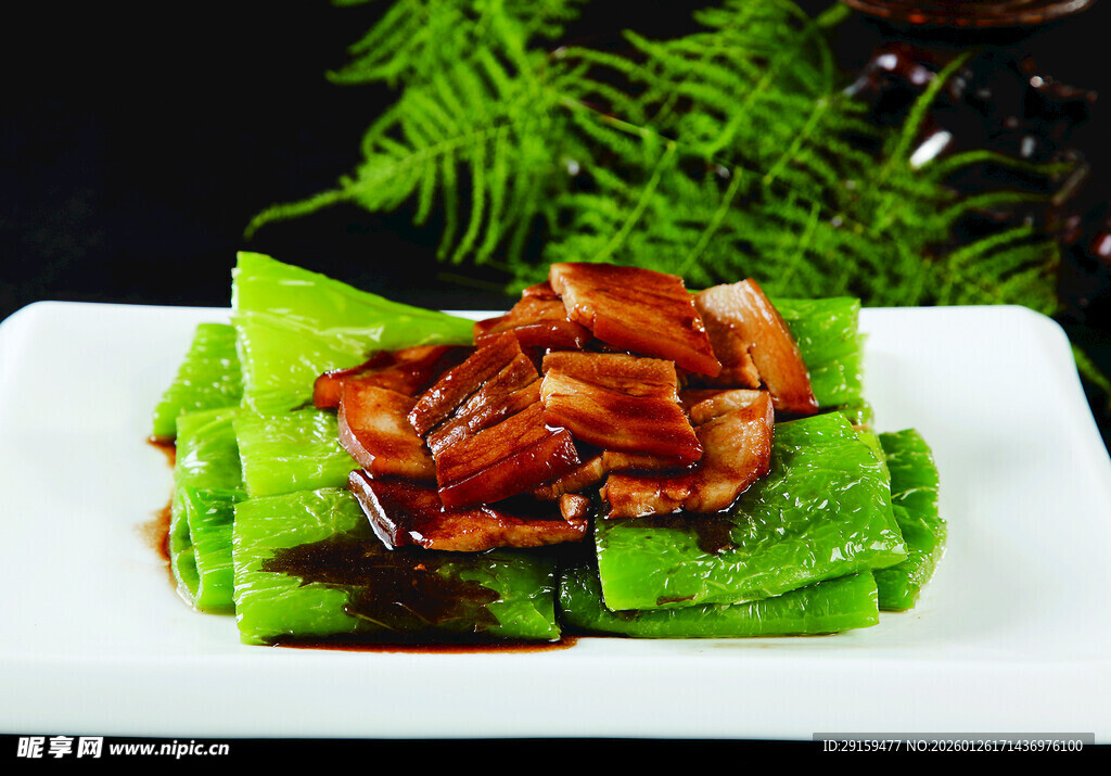 虎皮尖椒配酱肉丝