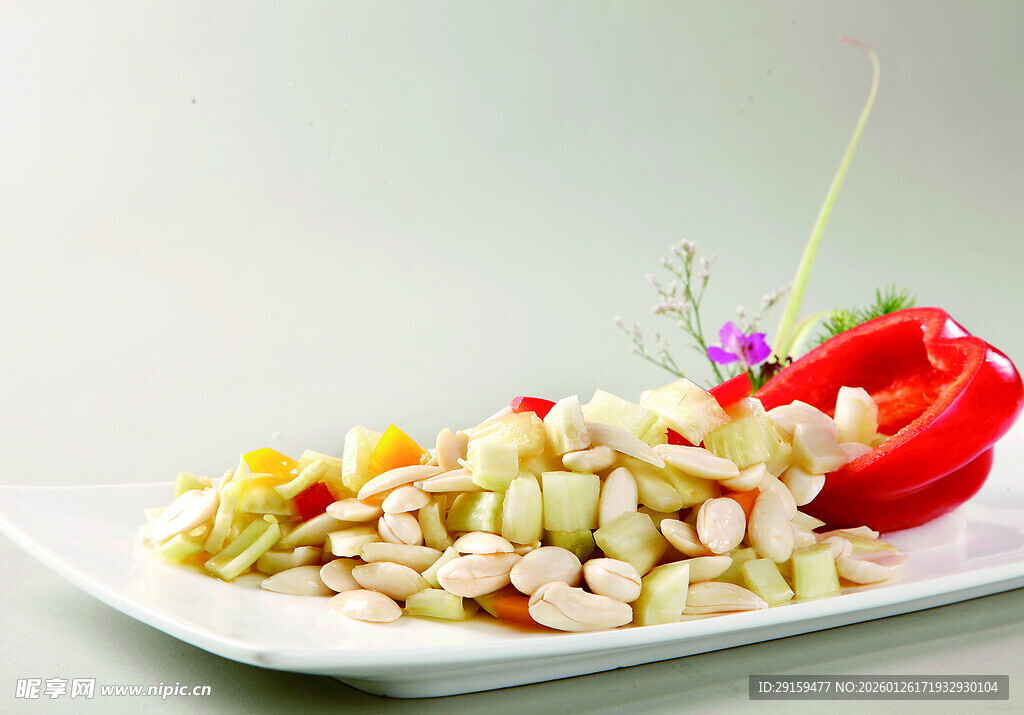 美味蔬菜坚果拼盘