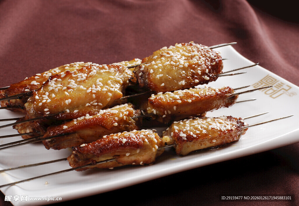 香酥芝麻烤鸡翅