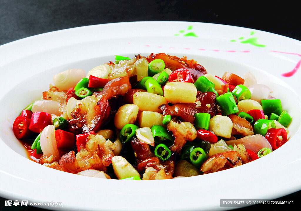 五彩时蔬炒肉块