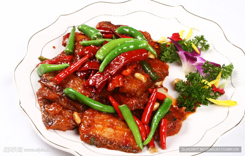 香辣双椒爆煎肉