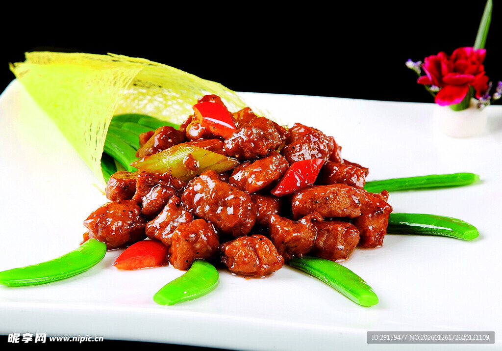 美味酱爆牛肉粒