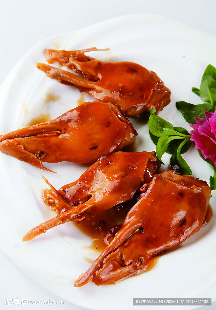 美味酱烧鱿鱼头