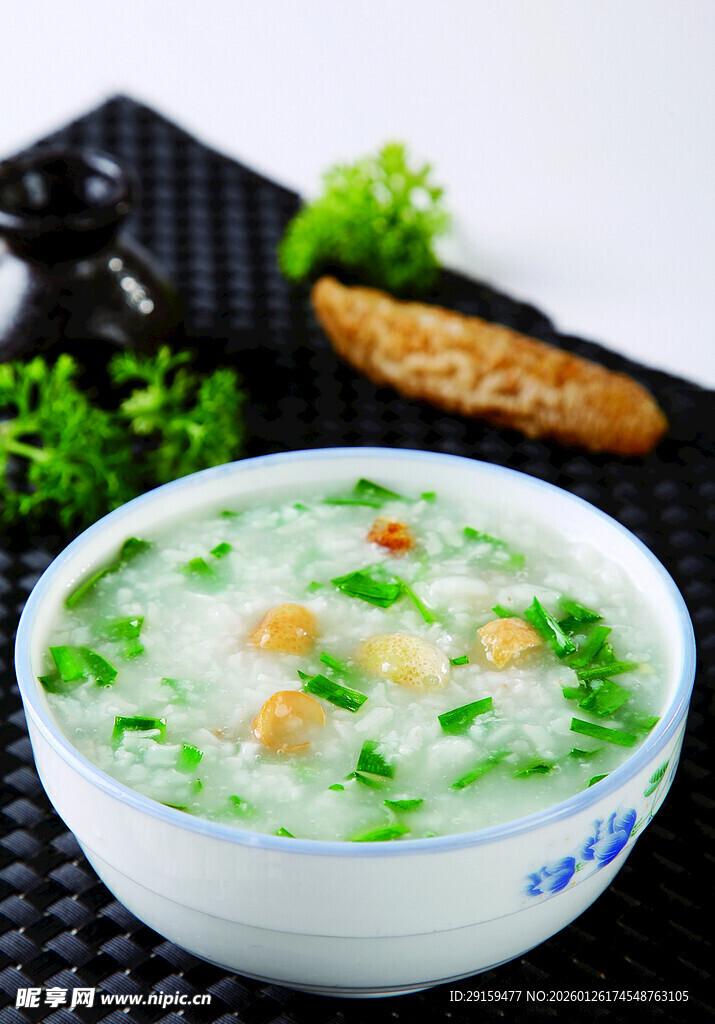 鲜香虾仁青菜粥