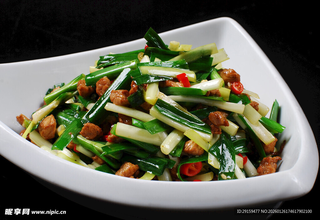 清炒蒜苔花生米