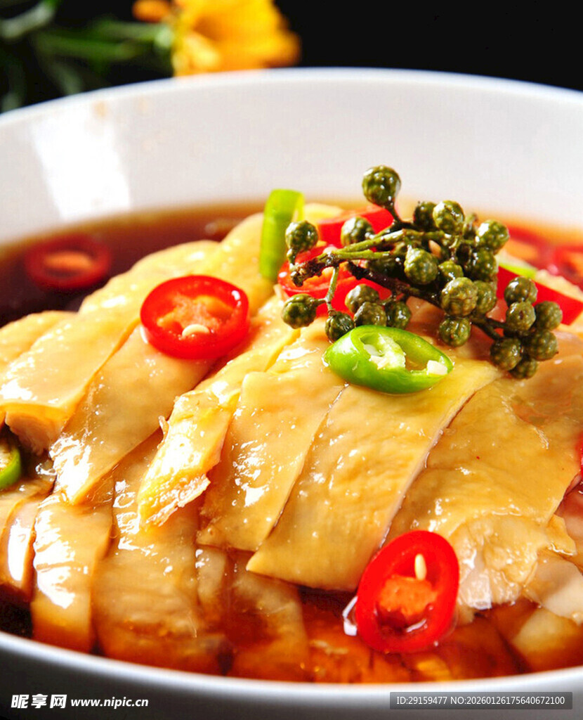 美味香辣口水鸡