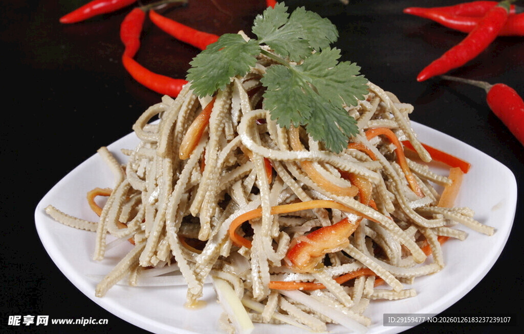 凉拌金针菇胡萝卜丝