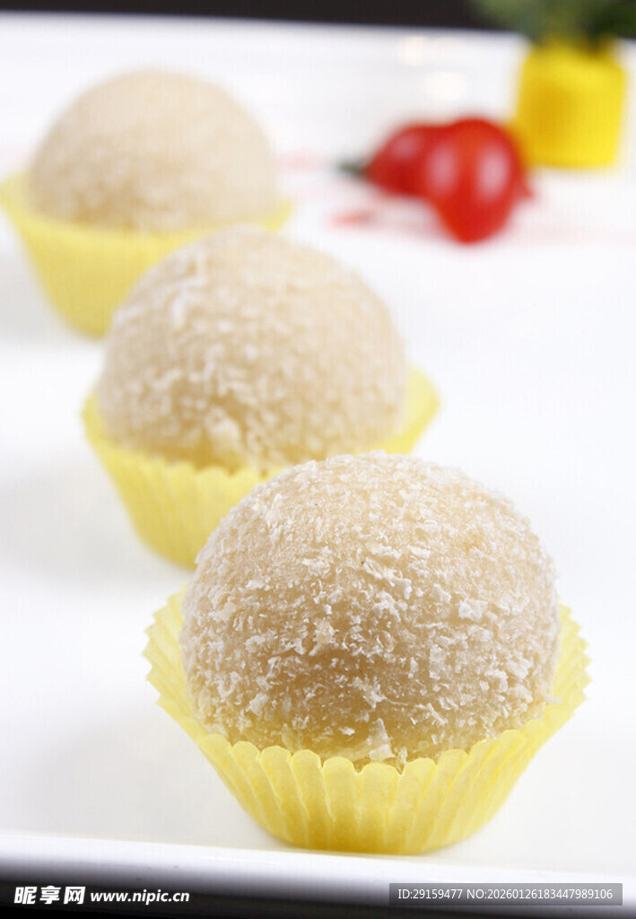 糯米糍甜点展示