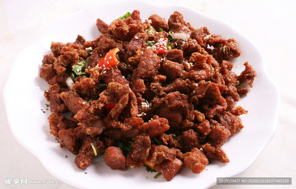 美味香辣牛肉粒