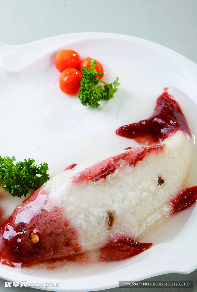 美味特色鱿鱼美食摆盘