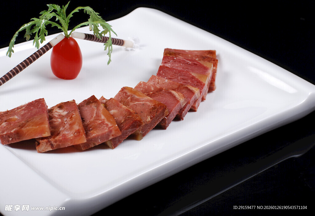 美味培根摆盘精致