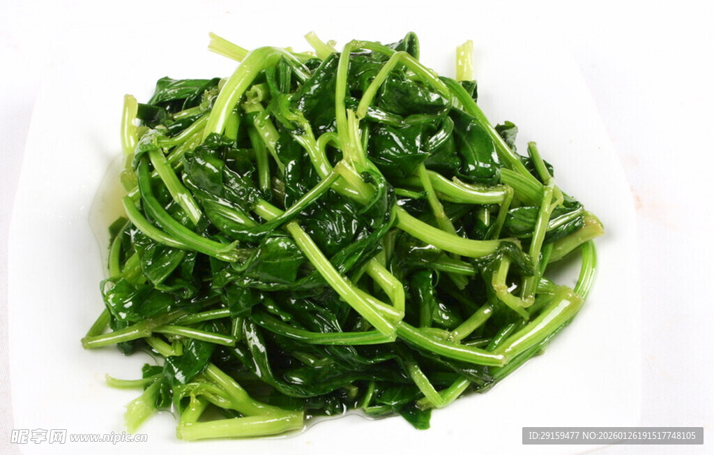 新鲜嫩绿空心菜