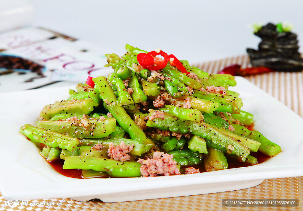 肉末炒苦瓜