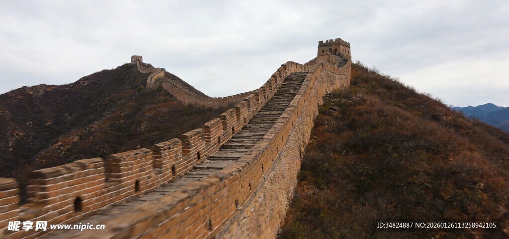 雄伟壮观的古老长城