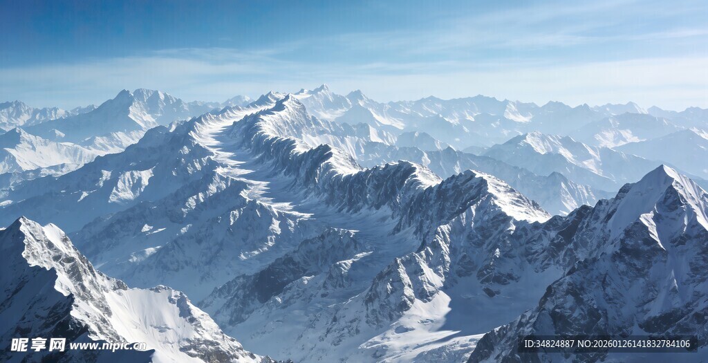 壮丽雪山景观