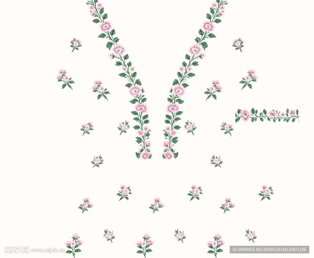 花卉藤蔓图案设计素材