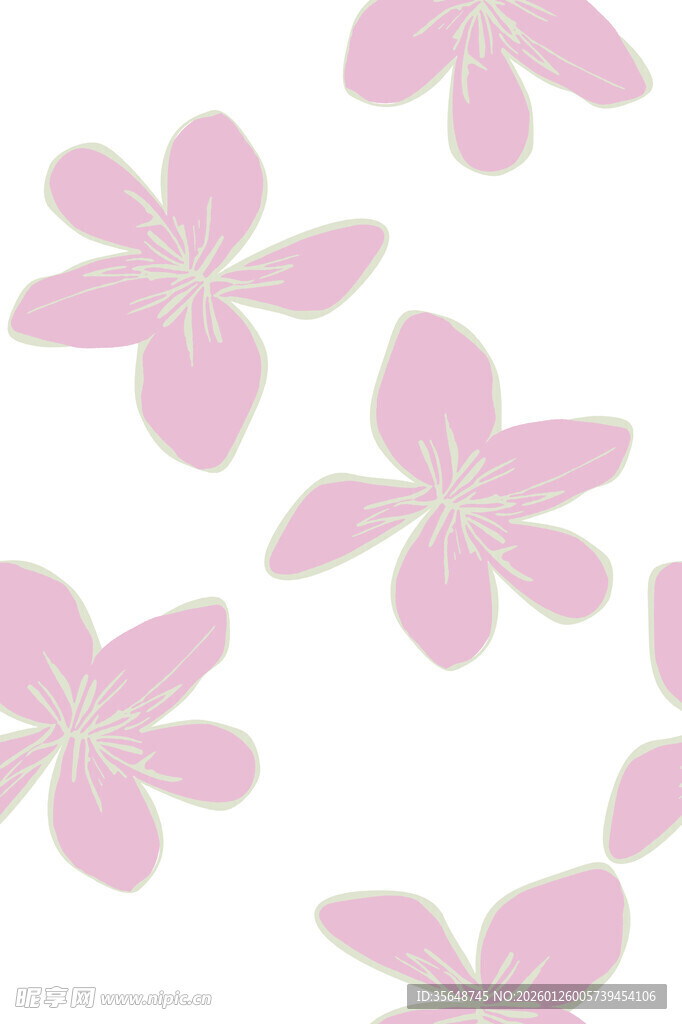 粉色花朵图案背景
