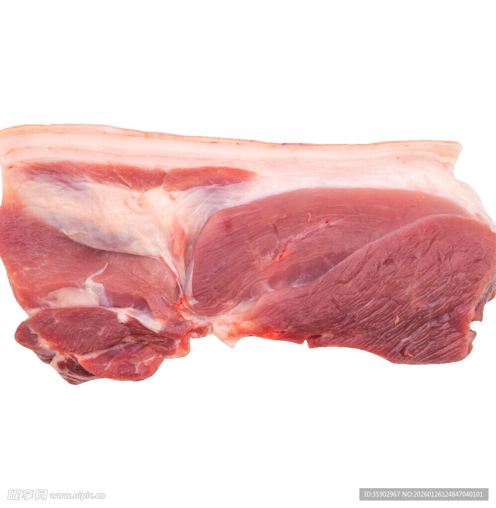 新鲜猪肉块