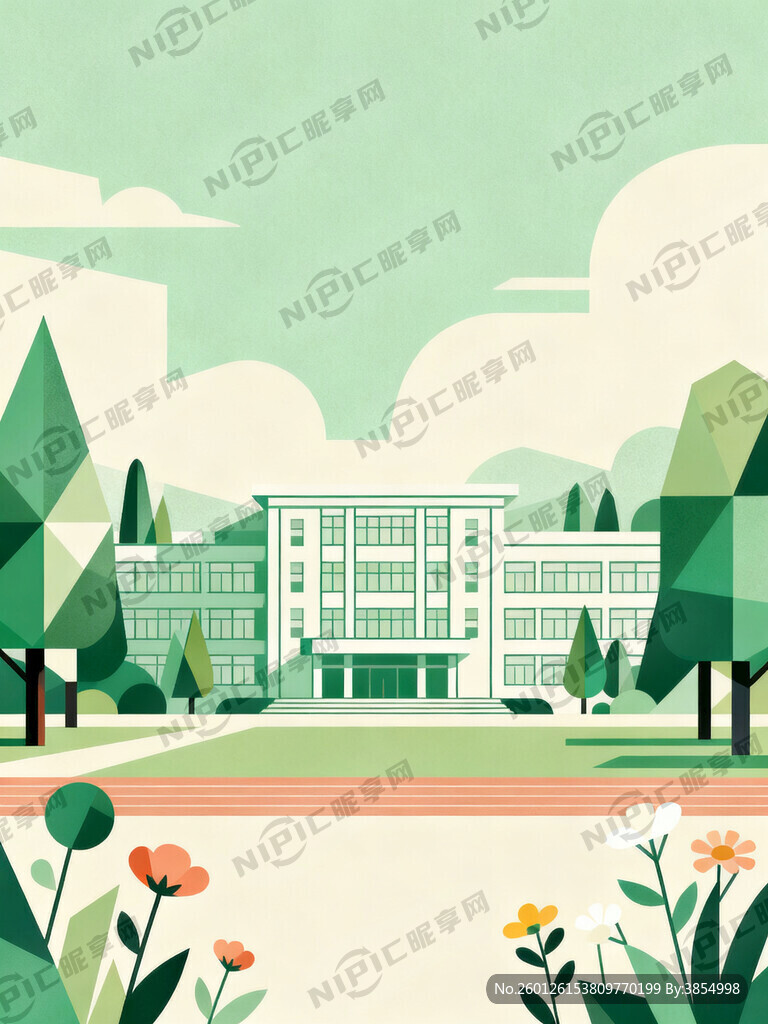 校园封面 文艺风格 简约
