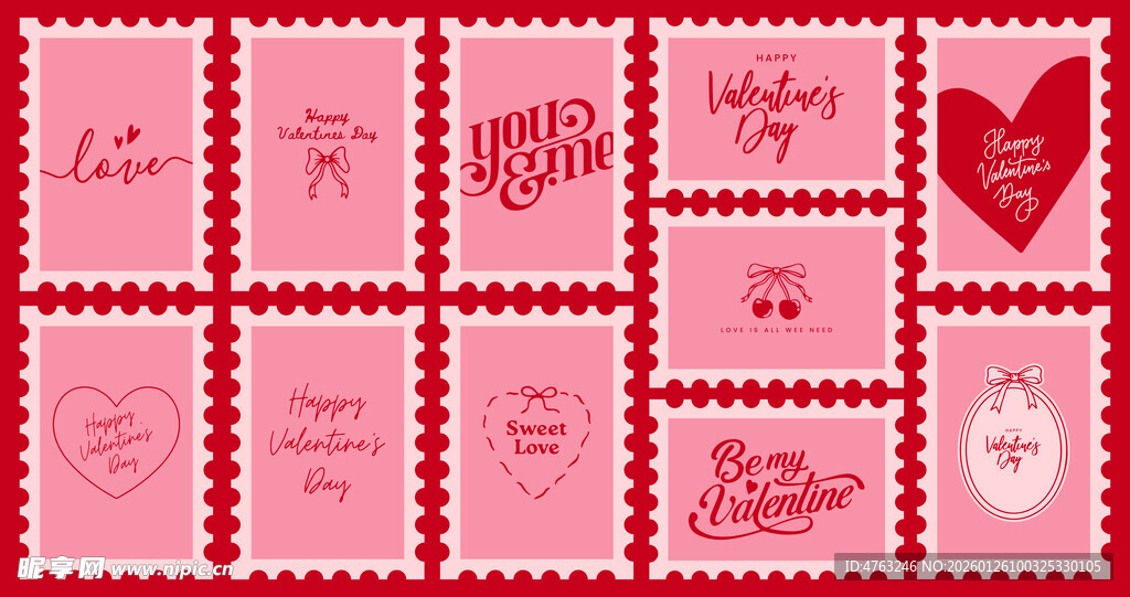 爱心图案的浪漫粉色背景