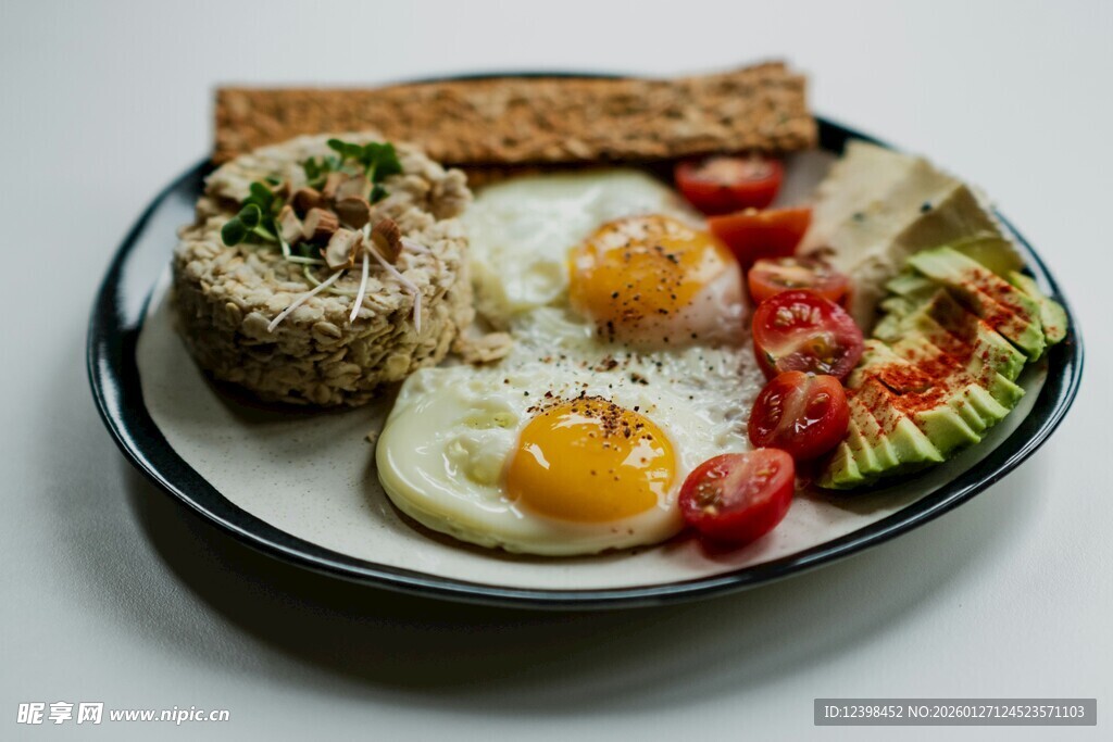 美味营养早餐拼盘