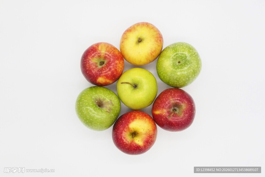 多彩苹果堆叠