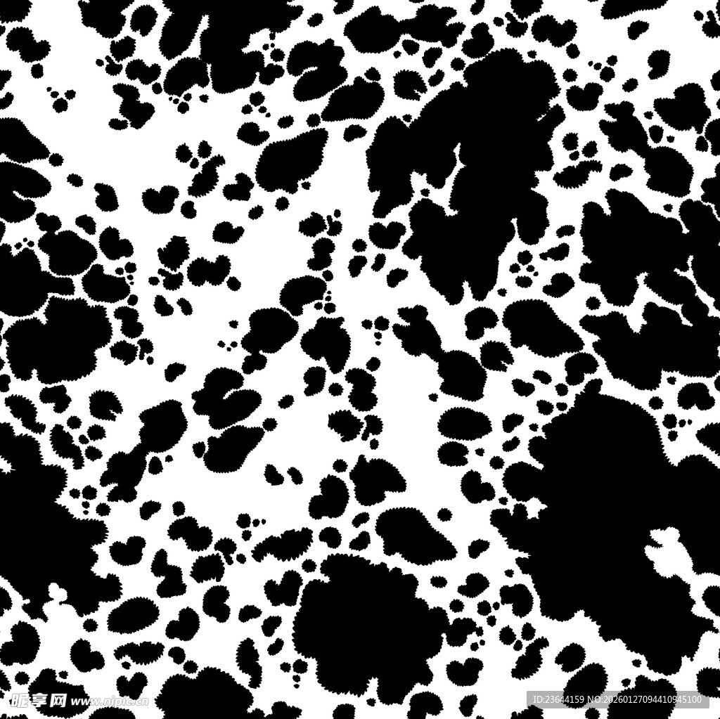 黑白斑点纹理图案