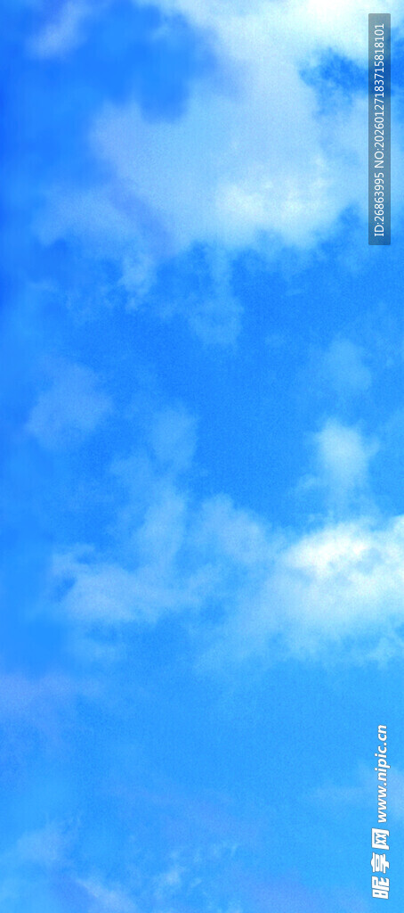 蓝天云朵背景图