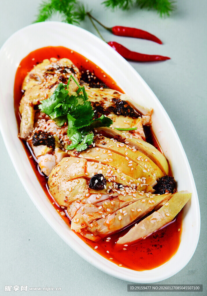 美味红油凉拌鸡肉