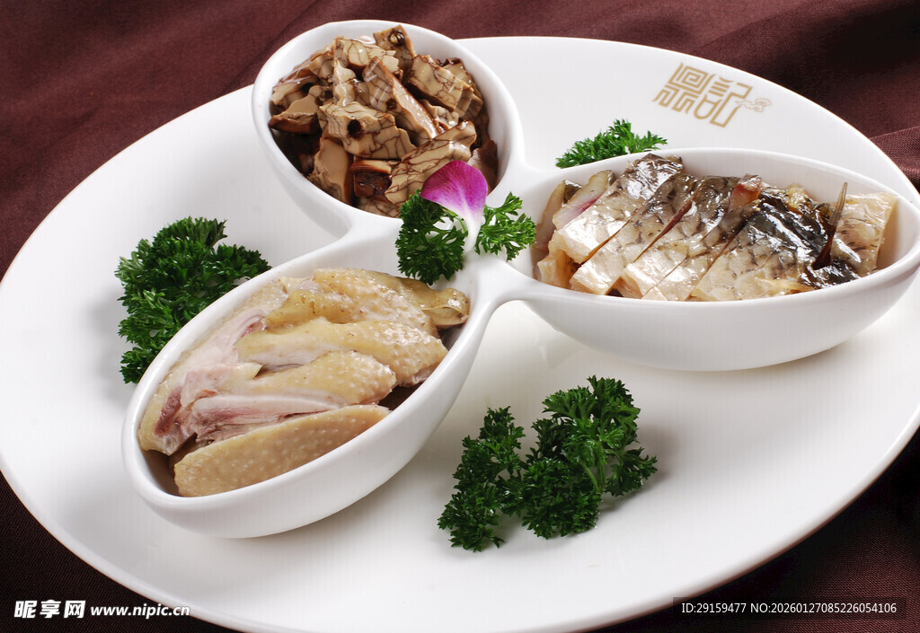 精美三拼海味拼盘