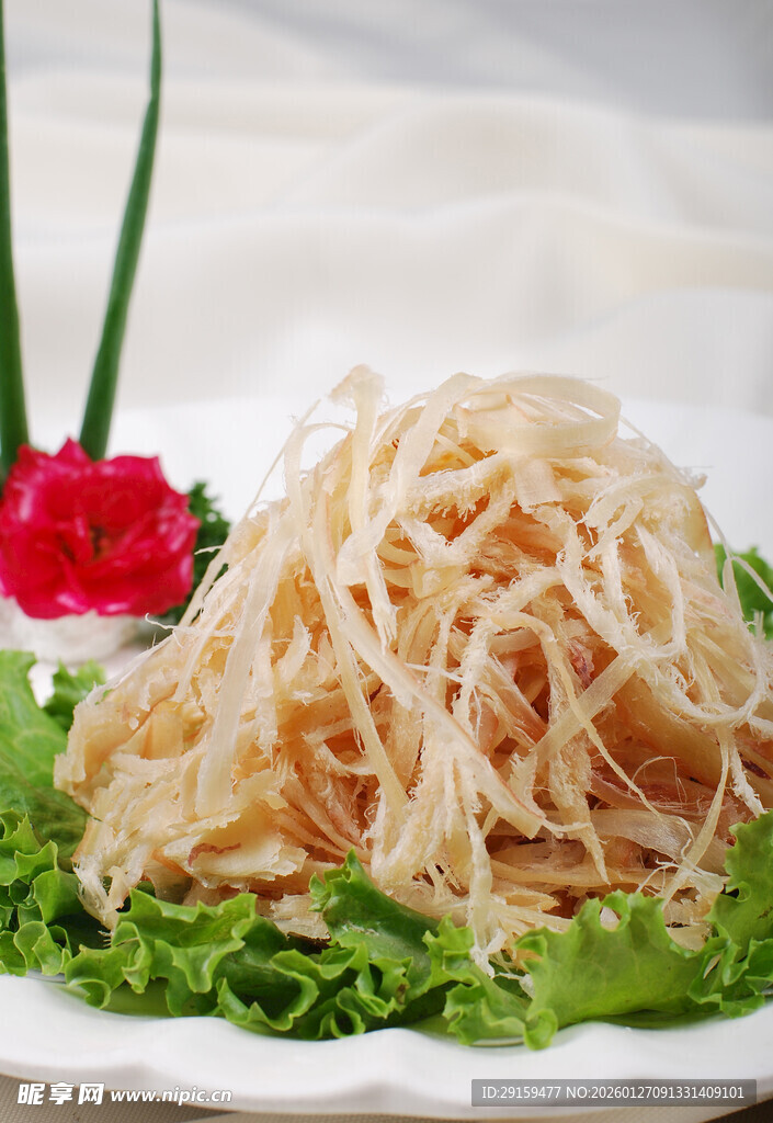 美味干贝丝摆盘精致