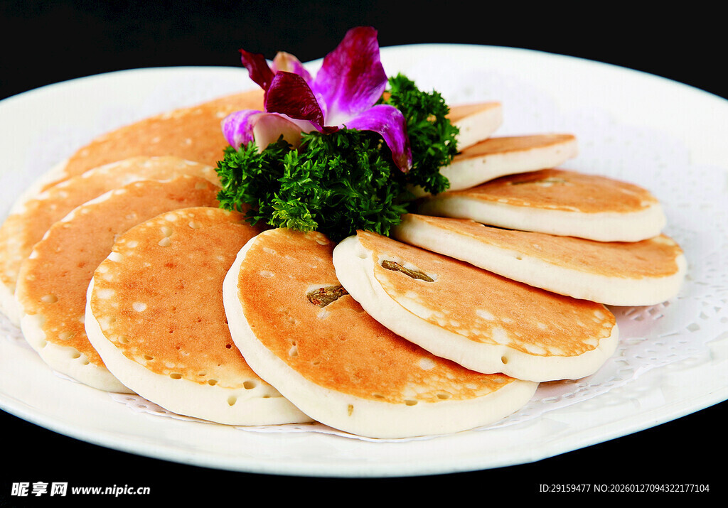 美味煎饼摆盘精致