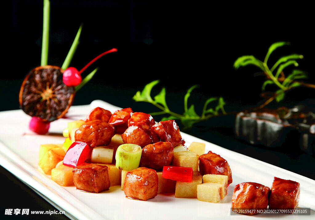 美味佳肴摆盘精致