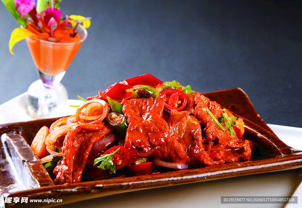 美味香辣虾摆盘精致