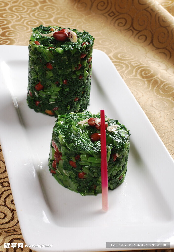 翠绿蔬菜卷