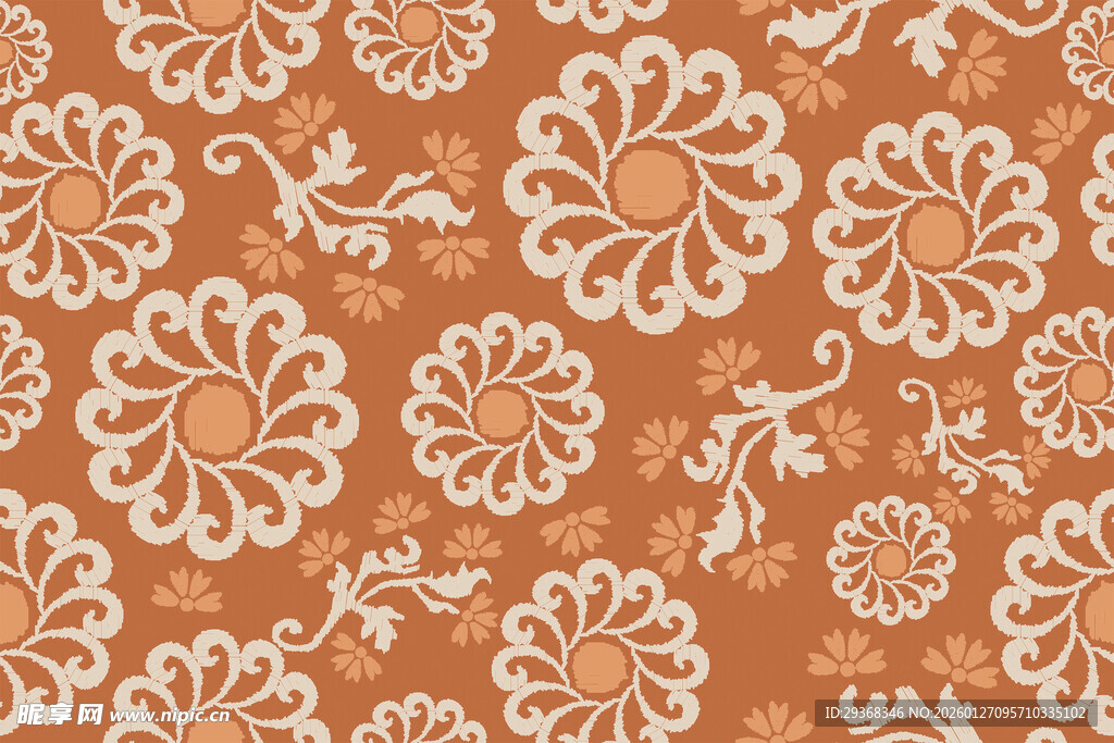 几何民族风圆花