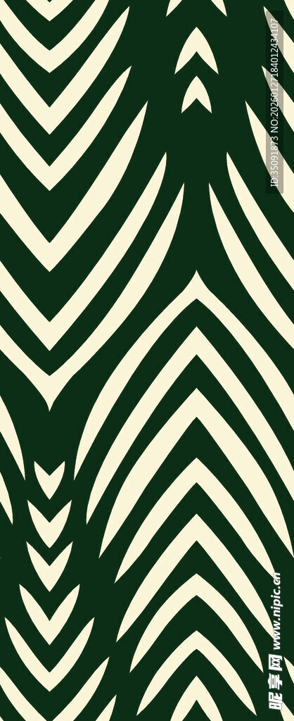 绿白锯齿纹几何图案背景