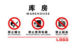 房间安全警示标识
