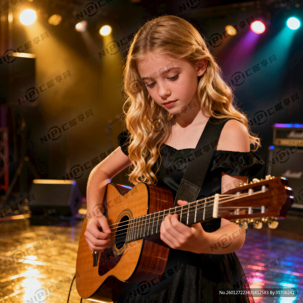 给我生成一张欧美人种的美少女弹