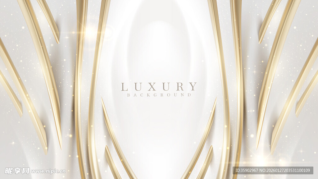 金色线条抽象背景图案