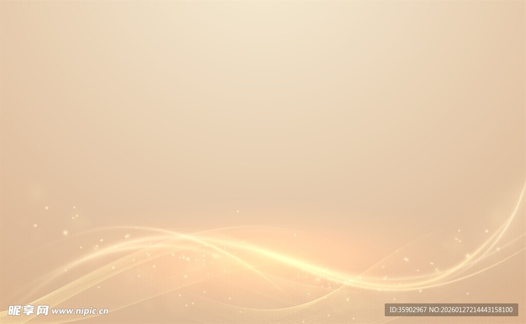 金色波浪背景纹理图